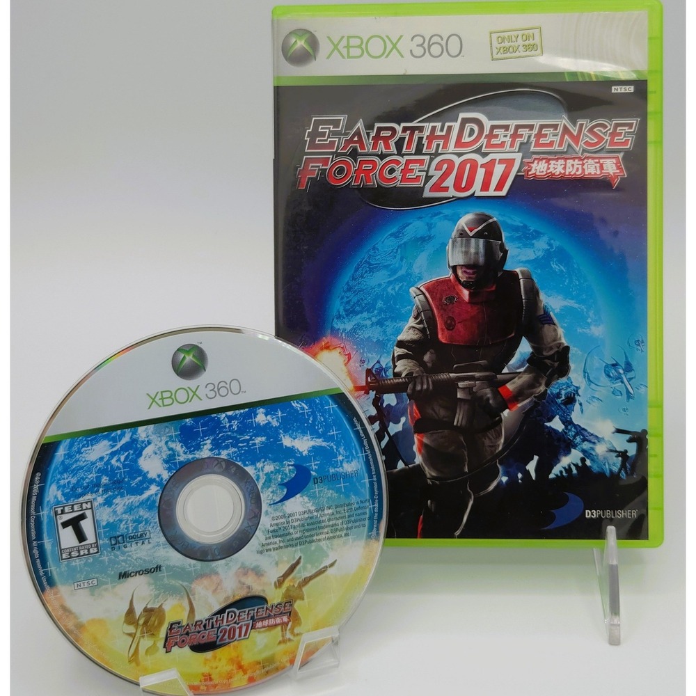 Earth Defense Force 2017 - Xbox 360 - Game & Case - BLOCKBUSTER - Tested